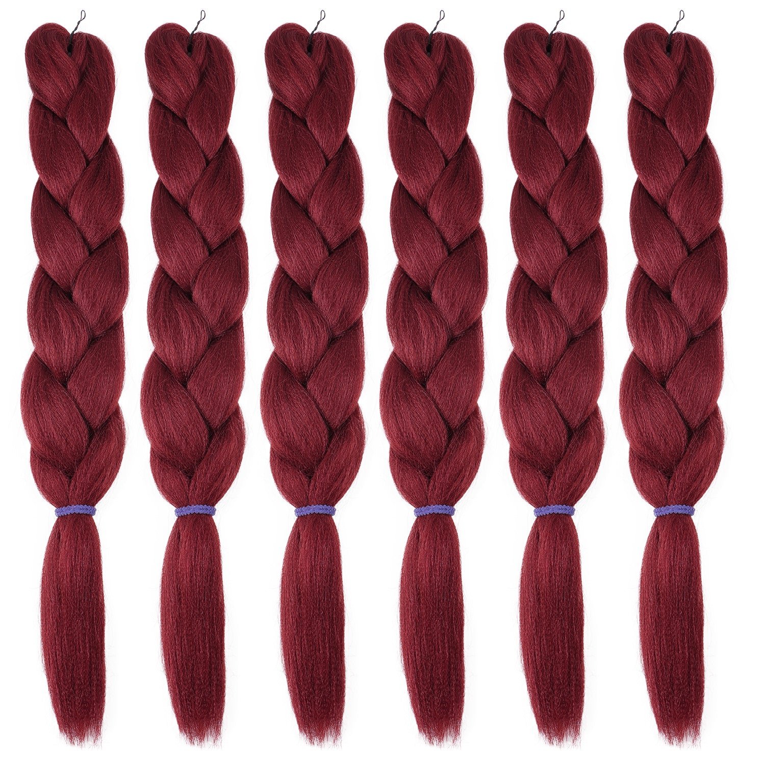 2X PRE-STRETCHED BRAID 48″100% Kanekalon #Burgundy