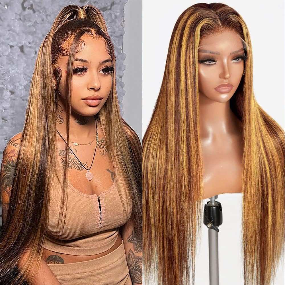 Riverwood Straight Highlight Honey Blonde 13*4 Wigs