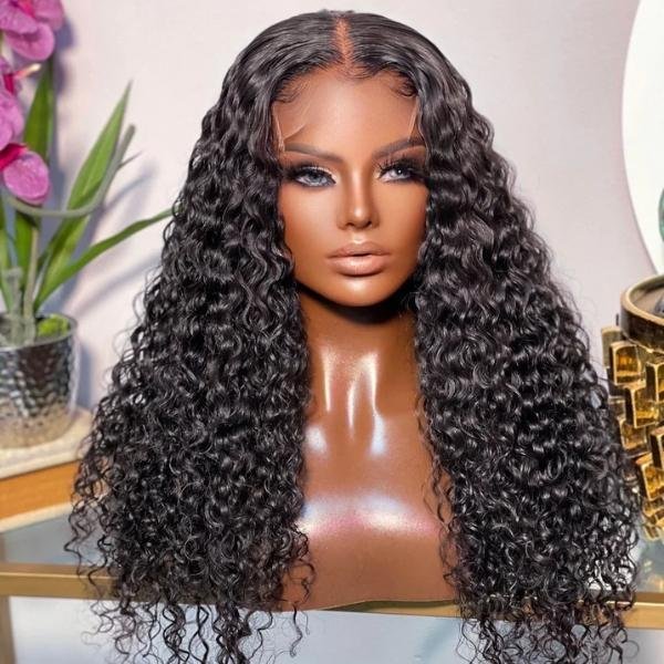 Riverwood Deep Wave Wigs 13x6 HD Lace Front 180% Density Pre-Plucked Virgin Human Hair