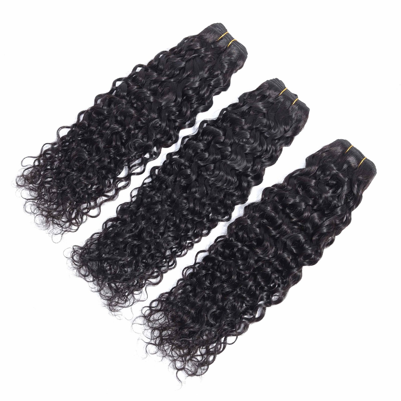 8A Water Wave 100% Brazilian Human Hair Bundle in Natural Black