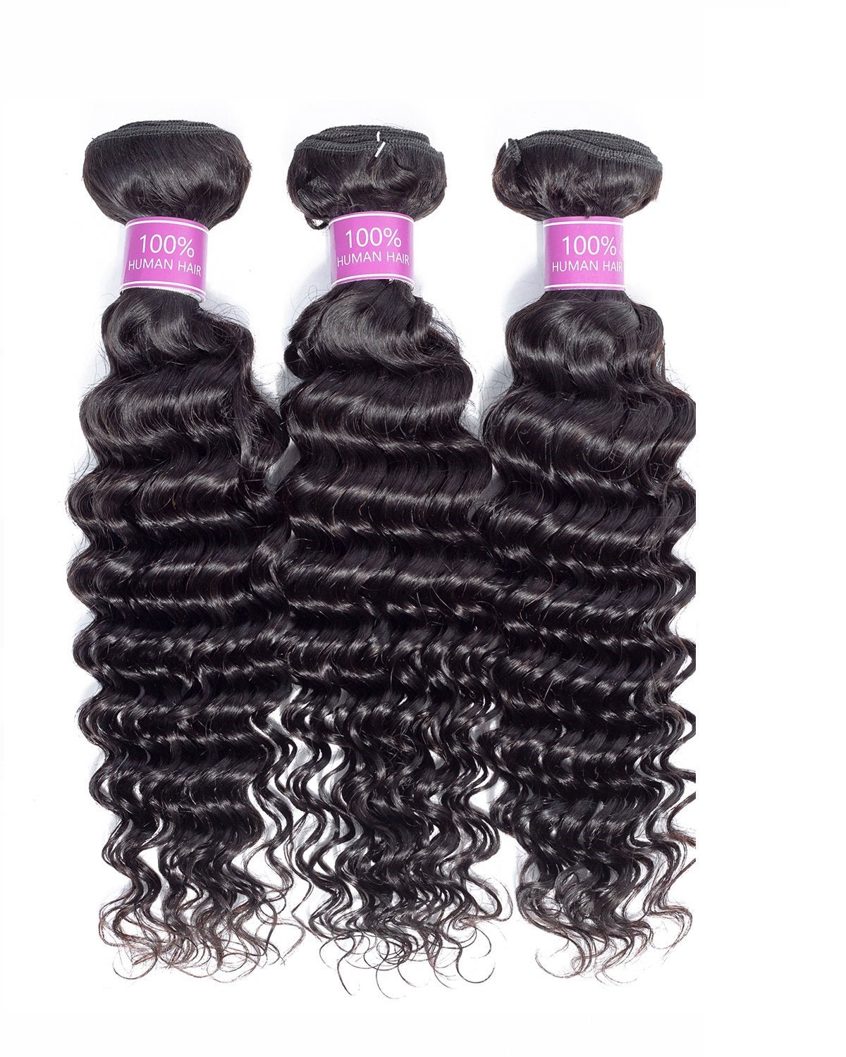 3-Bundle Deal - 8A Deep Wave Virgin Hair