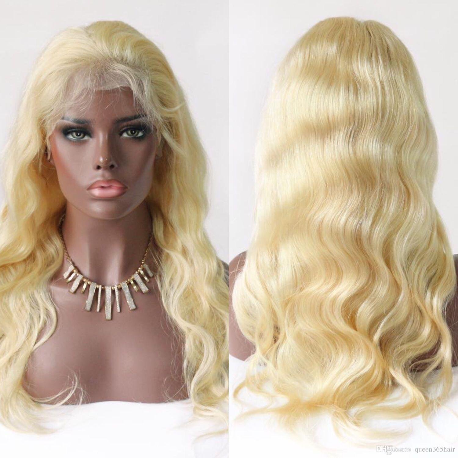 #613 Blonde 13x4 HD Lace Front Wigs-Body Wave Human Hair Blonde Wigs